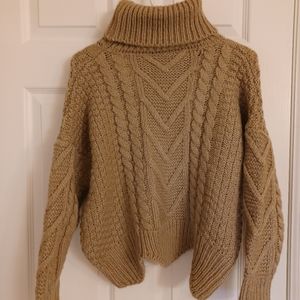 Fall Colored Knit Turtle Neck Sweater